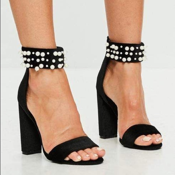 Missguided Shoes - Missguided | Pearl Strap Heels